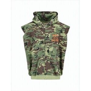 Gallery Dept. Sleeveless Camouflage Hooded Vest - NWT